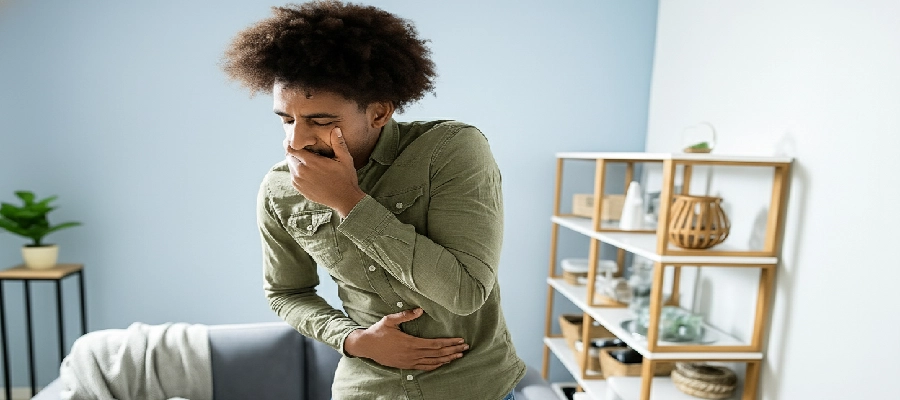 Homem jovem com express